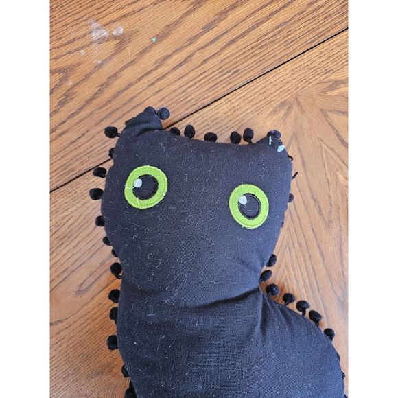2021 Walmart Way To Celebrate Halloween Black Cat Shaped Decorative Throw Pillow - Picture 2 of 3
